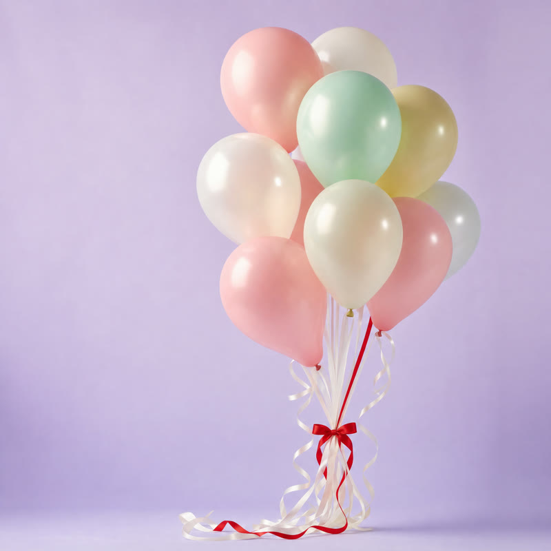 Pastel Birthday Balloon Bouquet